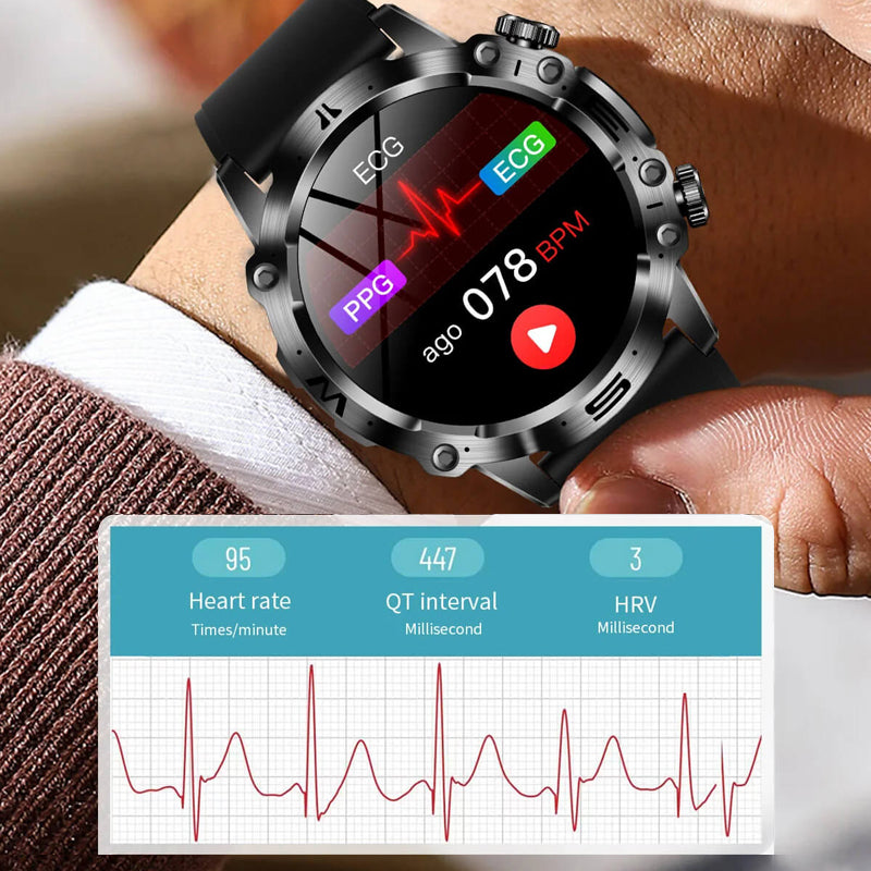 PRO 3 Reloj inteligente deportivo de alta gama con control del nivel de azúcar en sangre, ECG/EKG y salud