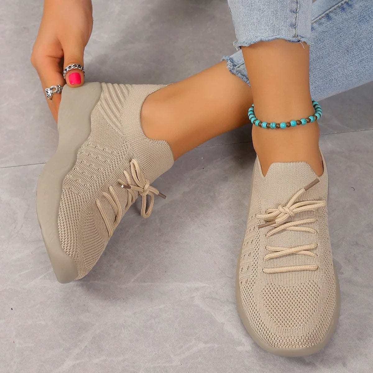 Zapatos ortopédicos con suela de goma para mujer