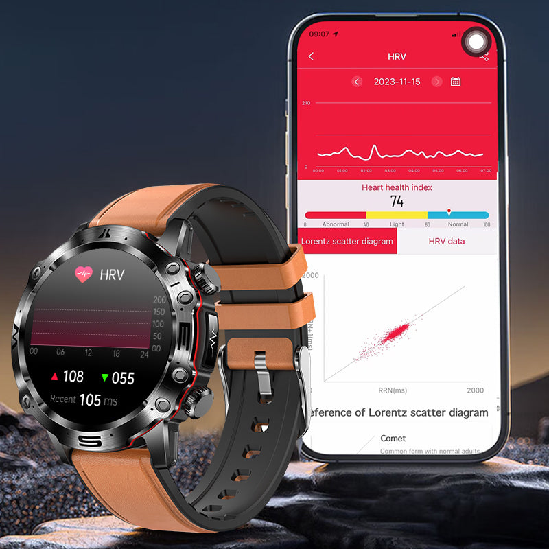 PRO 3 Reloj inteligente deportivo de alta gama con control del nivel de azúcar en sangre, ECG/EKG y salud