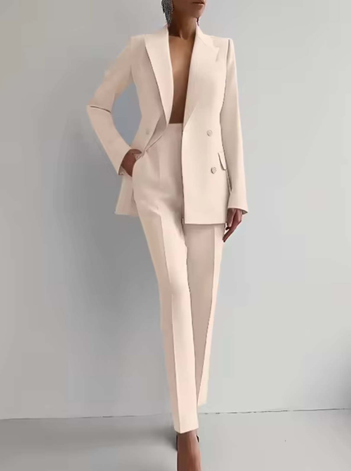  Conjunto blazer y pantalón de pinzas