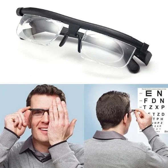 Gafas de enfoque ajustable para visión cercana y lejana