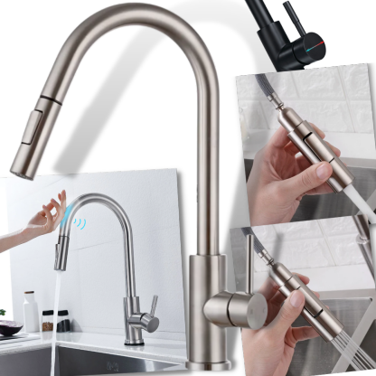 Grifo de cocina flexible con sensor
