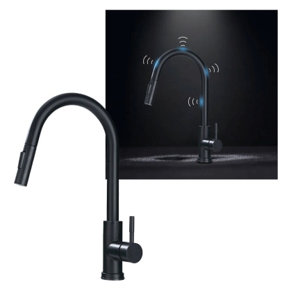 Grifo de cocina flexible con sensor