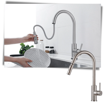 Grifo de cocina flexible con sensor