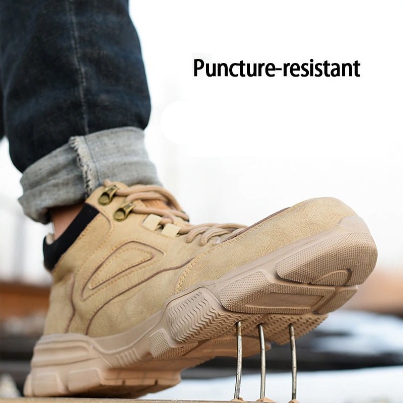 Botas de seguridad con punta de acero para escalada de hombres