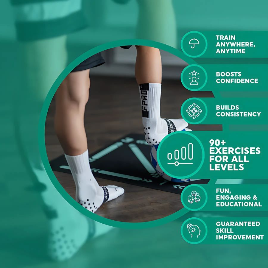 Tapete de entrenamiento Football Pro y programa de entrenamiento en vídeo