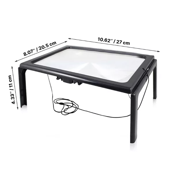Lupa de Lectura 3X con Luz LED