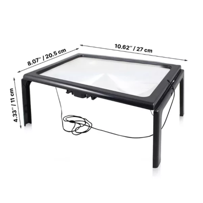 Lupa de Lectura 3X con Luz LED