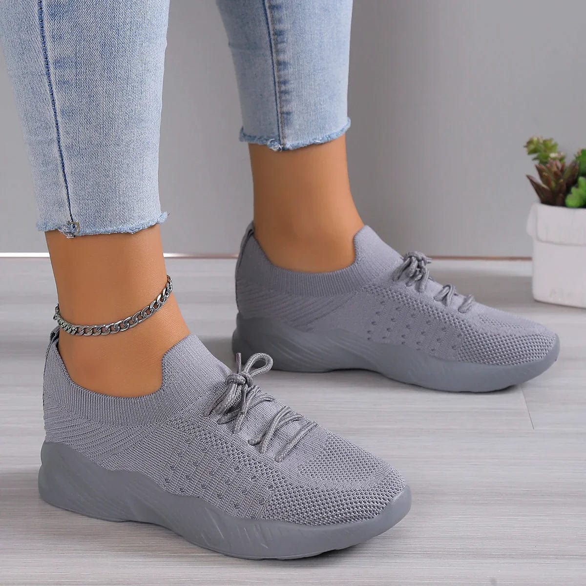 Zapatos ortopédicos con suela de goma para mujer
