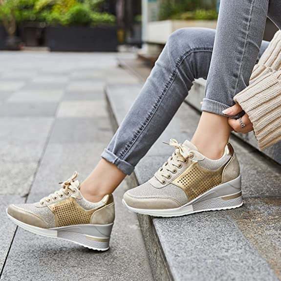 Zapatillas Ortopédicas de Tacón Alto con Cuña