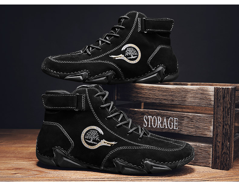 Zapatos barefoot de cuero impermeables botines unisex