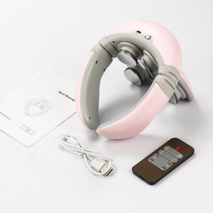 Masajeador de cuello inteligente con control remoto - Masajeador 4D para el dolor de cuello