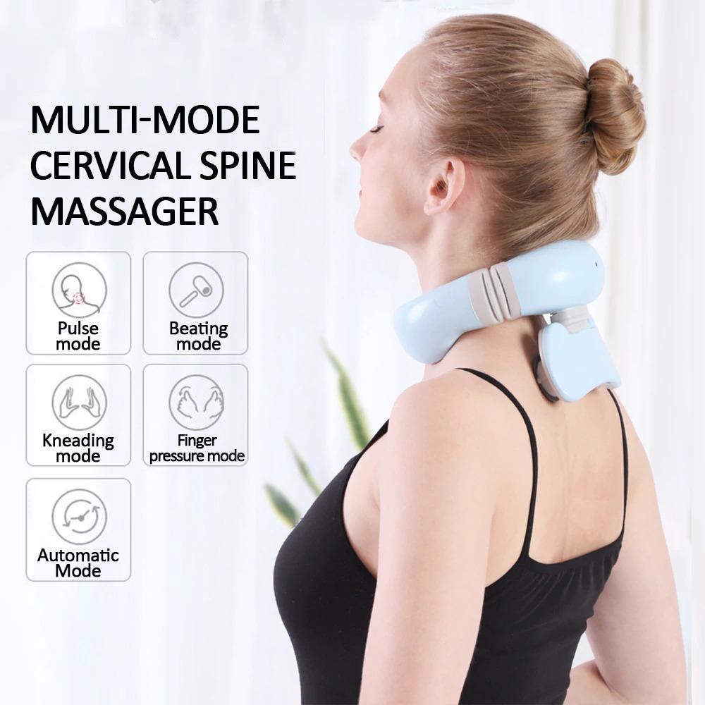 Masajeador de cuello inteligente con control remoto - Masajeador 4D para el dolor de cuello