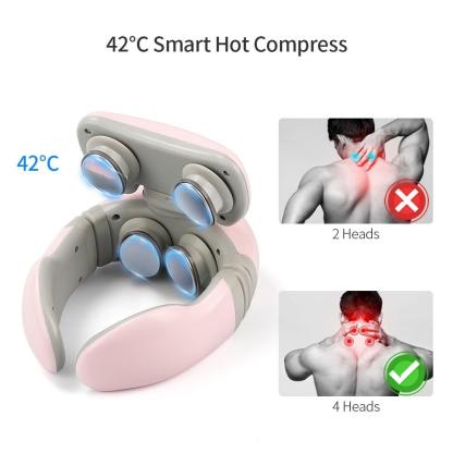 Masajeador de cuello inteligente con control remoto - Masajeador 4D para el dolor de cuello