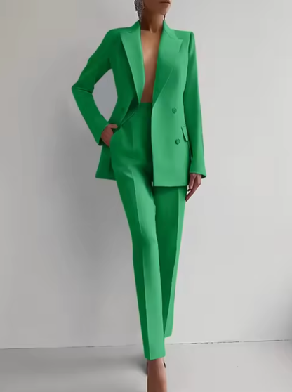  Conjunto blazer y pantalón de pinzas
