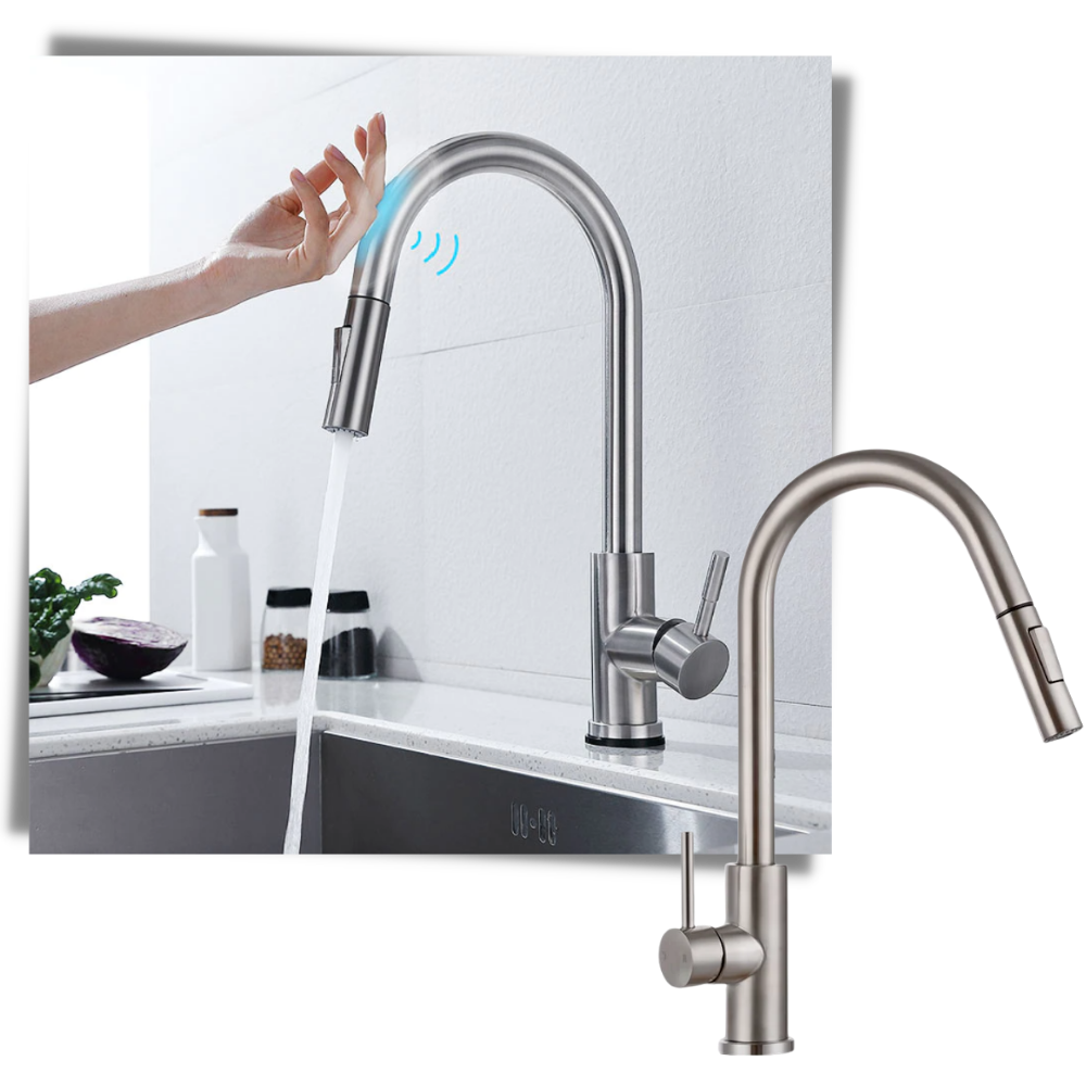 Grifo de cocina flexible con sensor - Fácil manejo - Ozerty