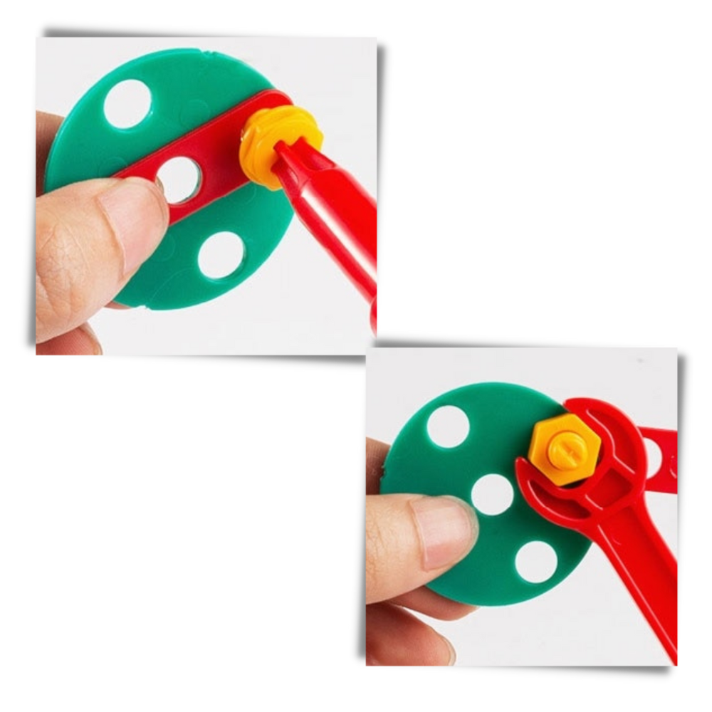 Kit educativo de juguetes y taladros de rompecabezas - Seguro para los niños - Ozerty