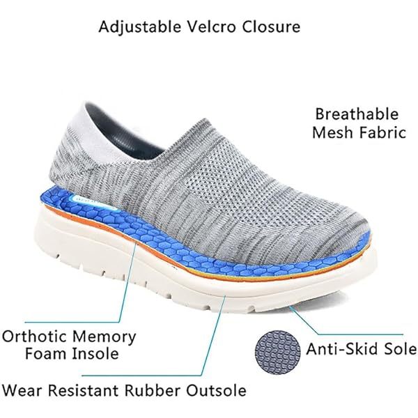 Zapatos ortopédicos de salud hinchados y extra anchos