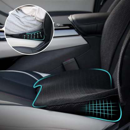 Cojín para asiento de coche para conductores de baja estatura