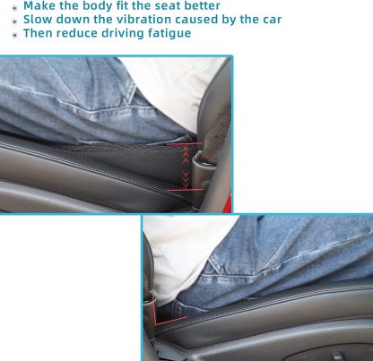 Cojín para asiento de coche para conductores de baja estatura