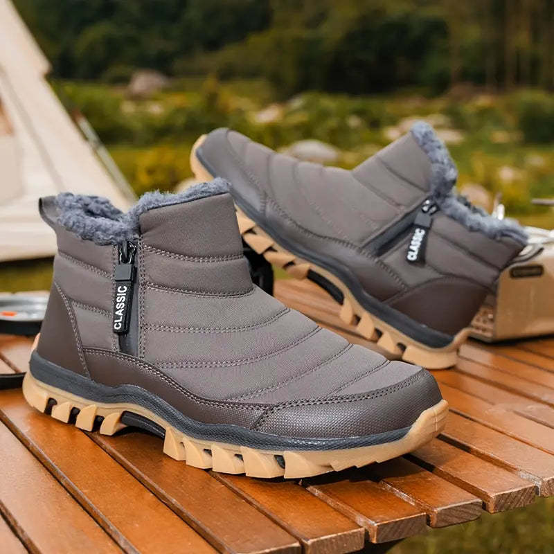 Botas de nieve de invierno para hombre con forro polar