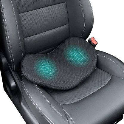 Cojín para asiento de coche para conductores de baja estatura
