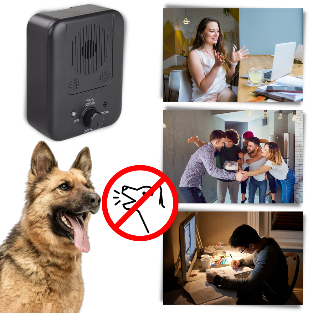 Disuasor ultrasónico de ladridos para perros

 - Humanamente eficaz

 - Ozerty