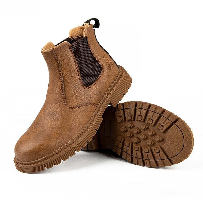 Zapatos de Trabajo Botas de Seguridad - S3 Primera capa de piel de vac