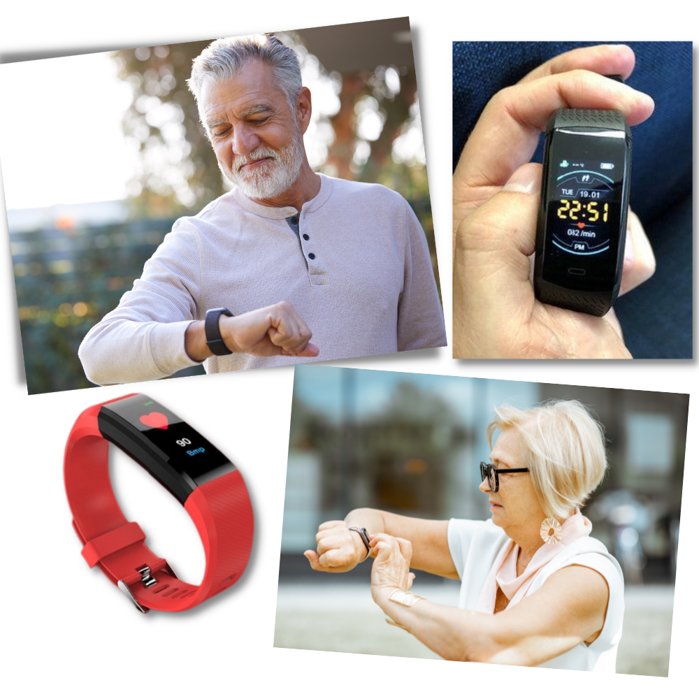 Reloj inteligente para personas mayores - Ideal para personas mayores - Ozerty