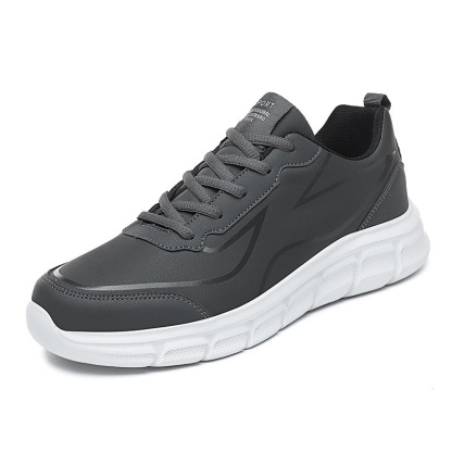 Zapatillas cómodas de cuero para hombre