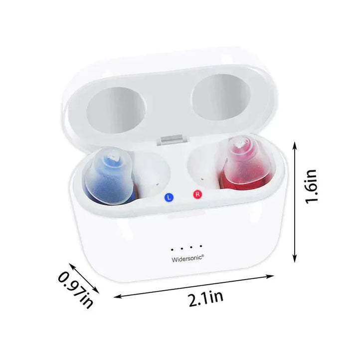 Aparato Auditivo Invisible - Audífono Resistente al Agua y Recargable