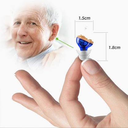 Aparato Auditivo Invisible - Audífono Resistente al Agua y Recargable