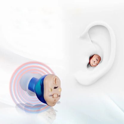 Aparato Auditivo Invisible - Audífono Resistente al Agua y Recargable