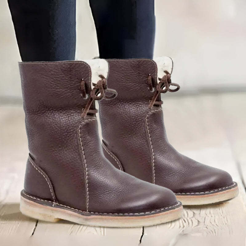 Botas de nieve ortopédicas | Botas de invierno hasta media pantorrilla, cómodas, impermeables