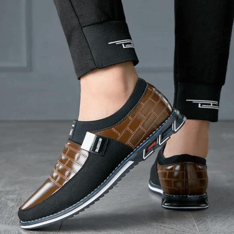 Zapatos de cuero transpirables formales de negocios para hombres