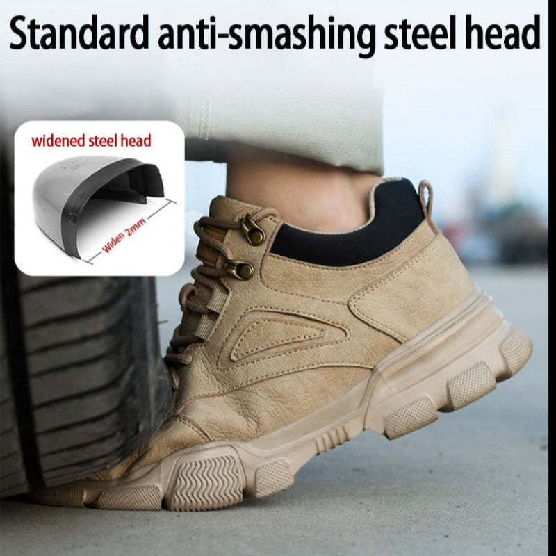 Botas de seguridad con punta de acero para escalada de hombres