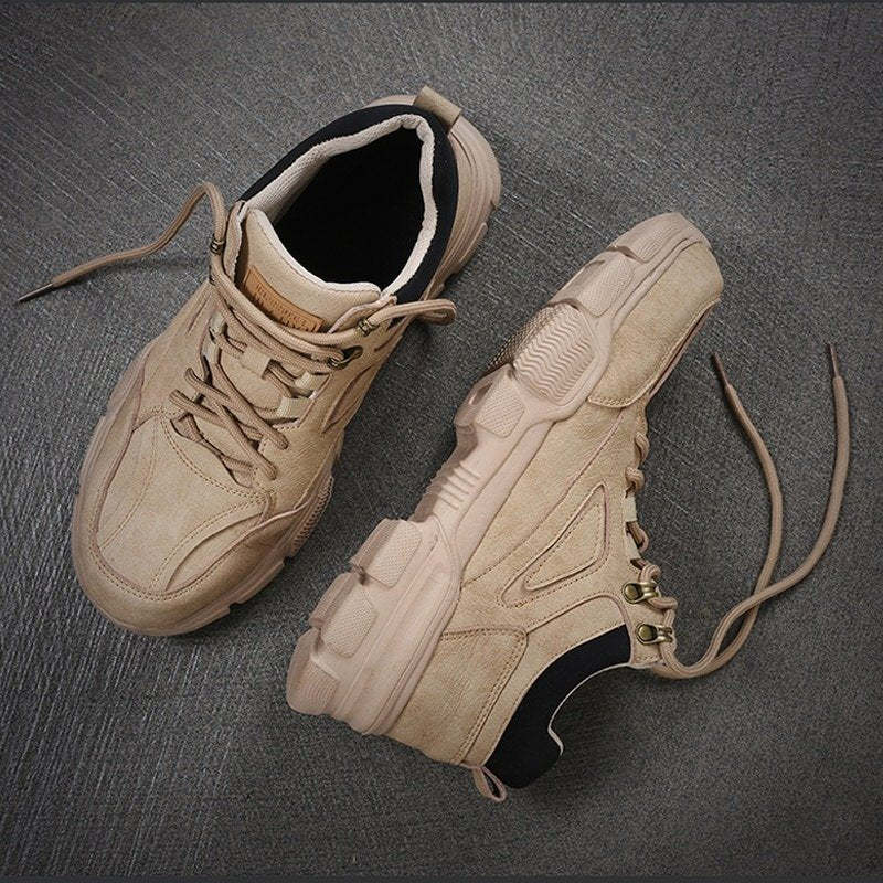 Botas de seguridad con punta de acero para escalada de hombres