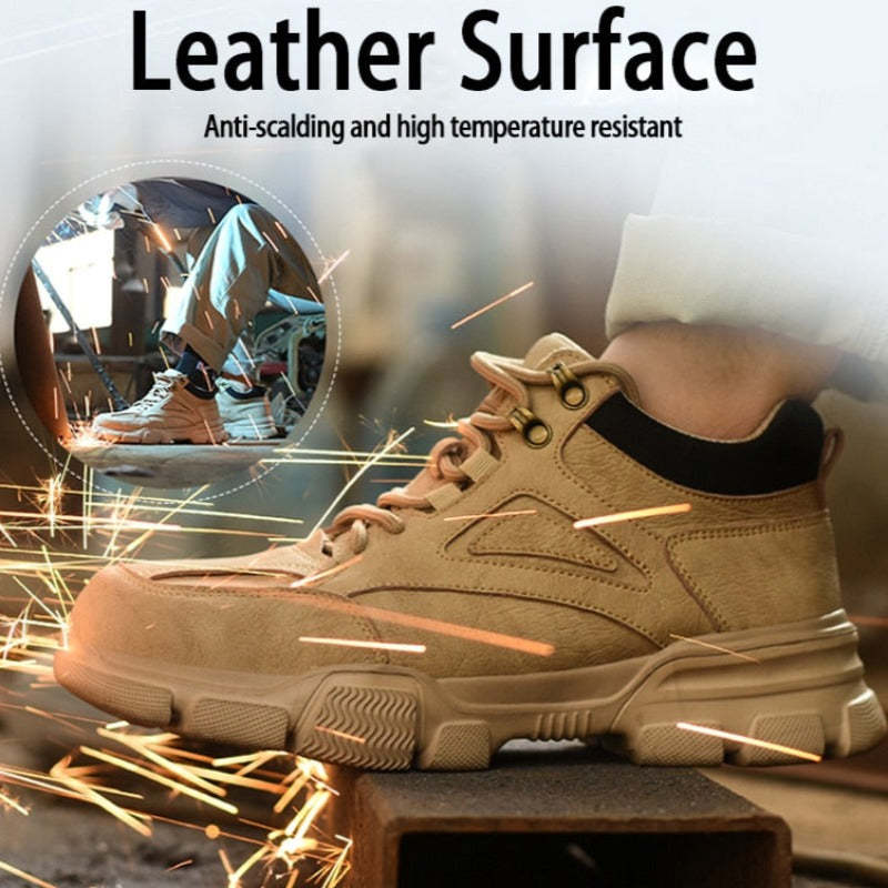 Botas de seguridad con punta de acero para escalada de hombres