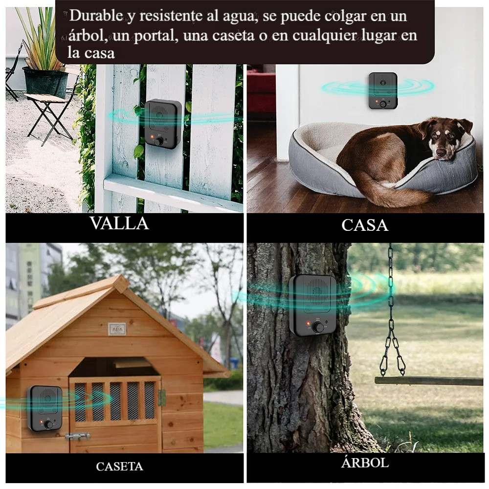 Antiladridos ultrasónico portátil para perros