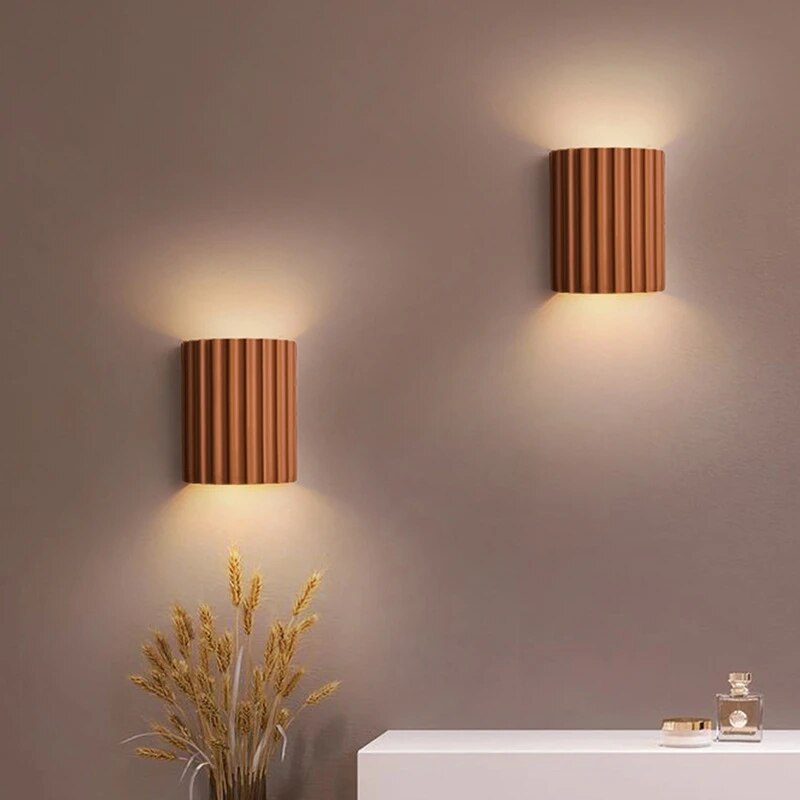 Lámpara de pared moderna de resina