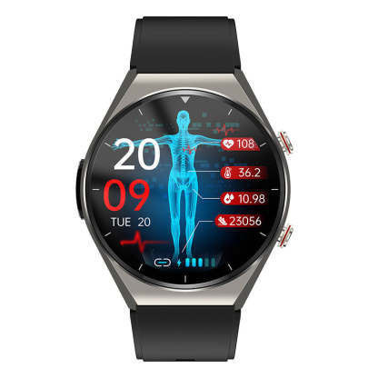 Nivel de azúcar en sangre con un solo clic|Glucosa en Sangre Presión Arterial ECG|ECG HRV Monitor de Frecuencia Cardíaca Reloj Inteligente de Salud