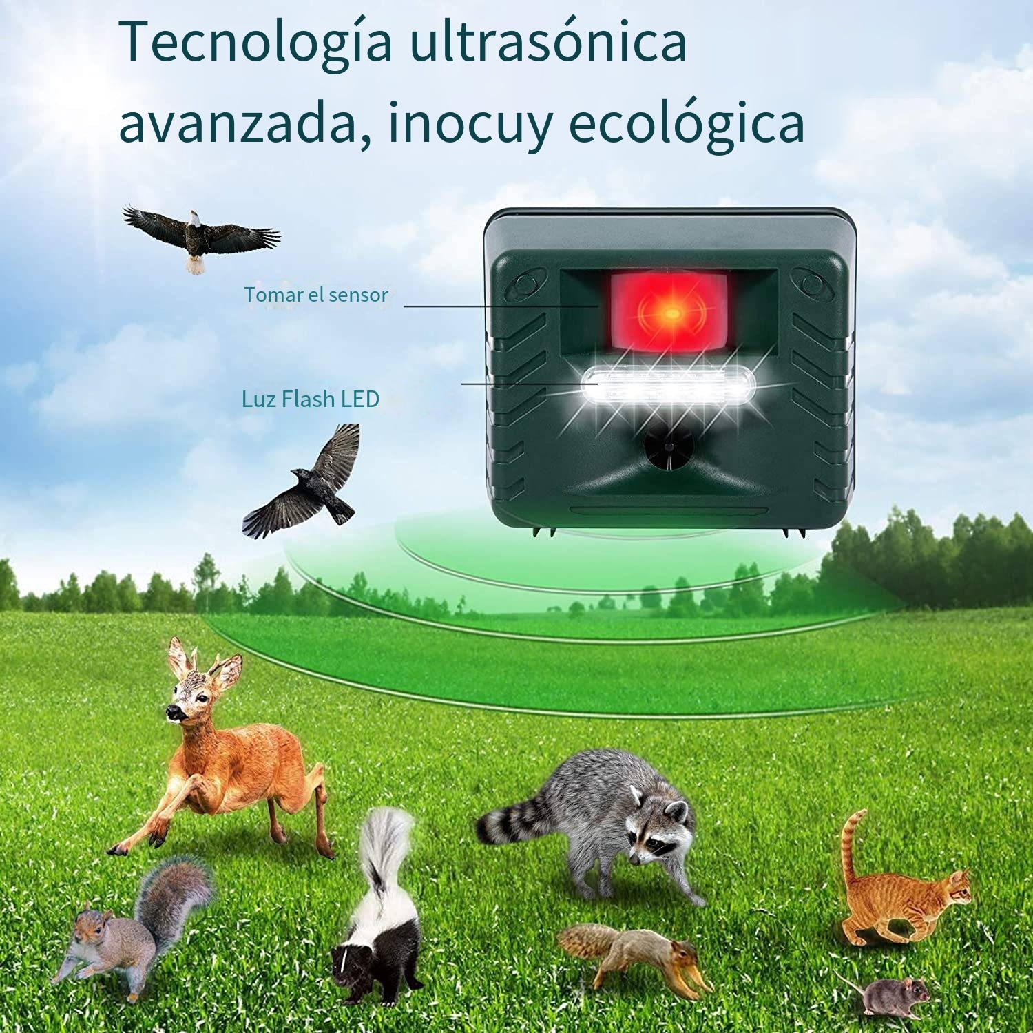 Repelente electrónico de aves