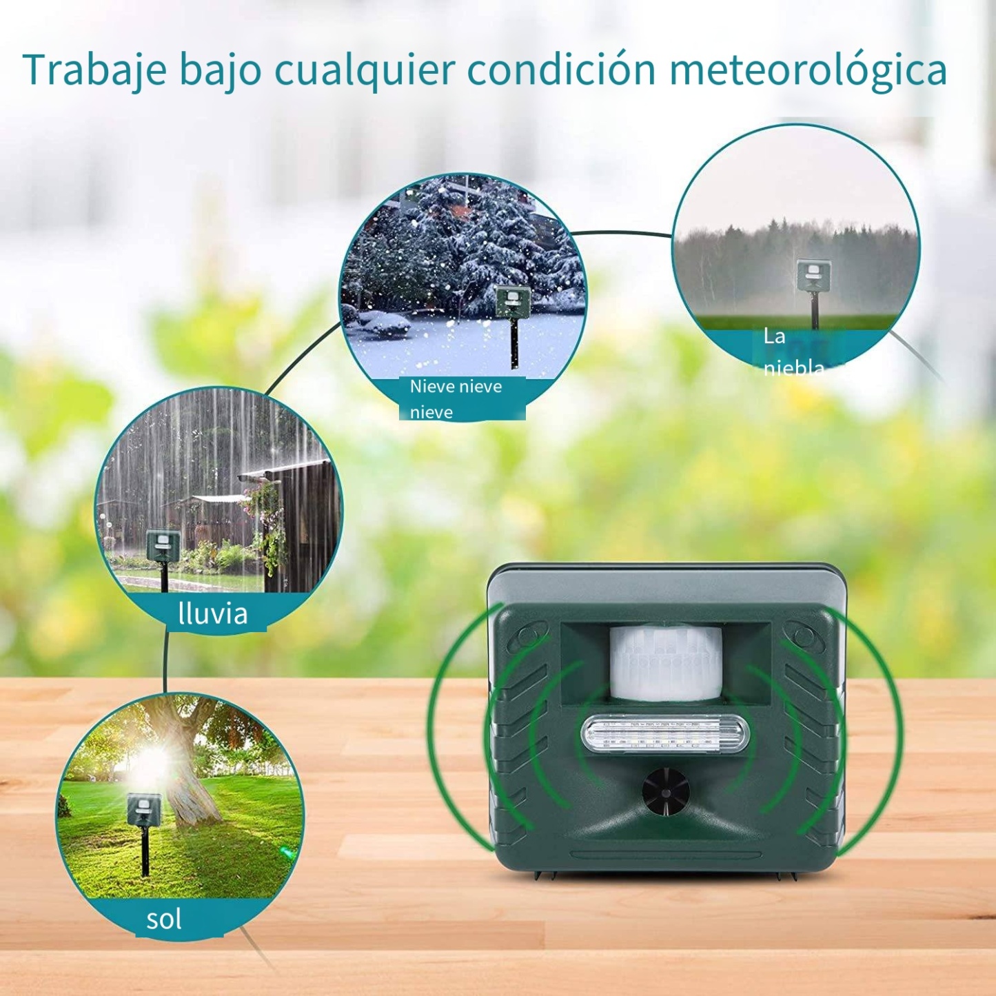 Repelente electrónico de aves