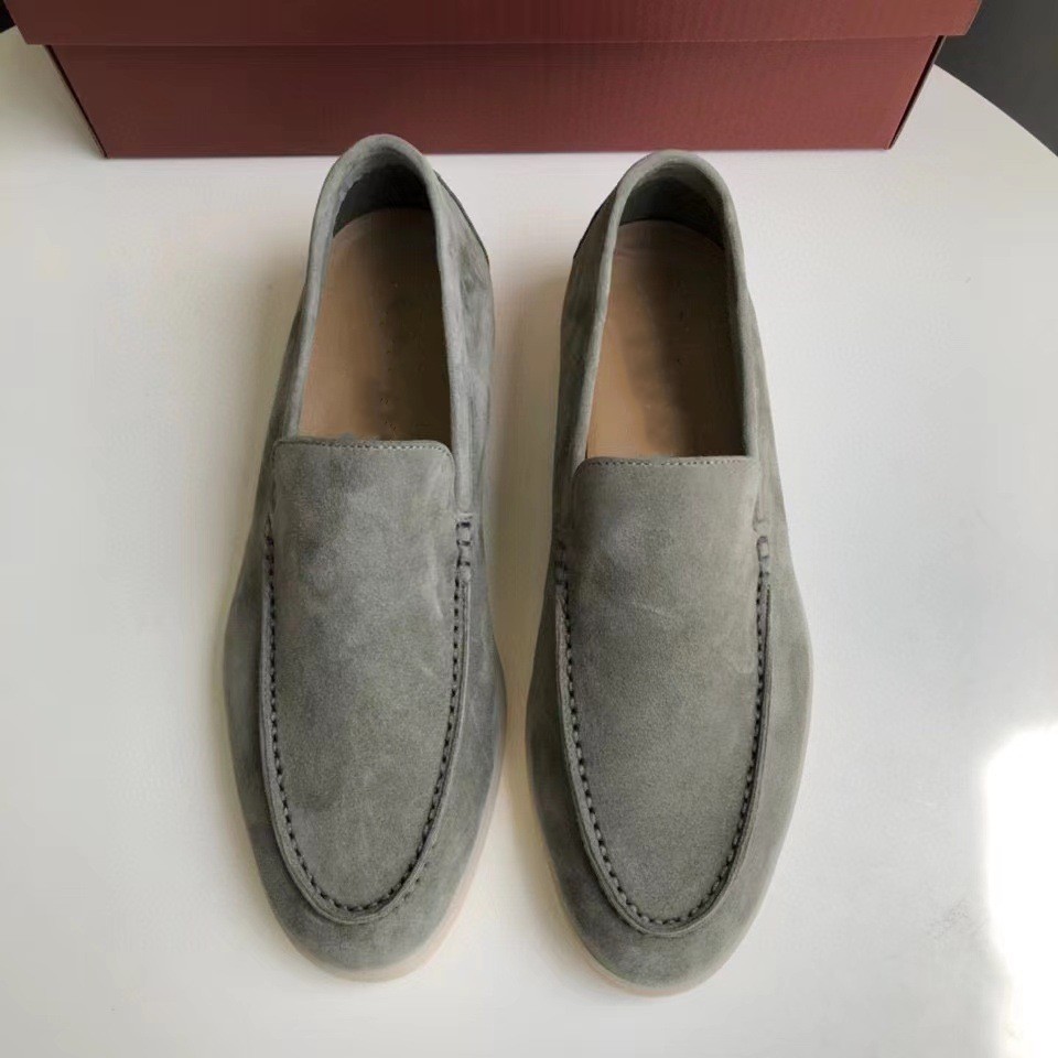 Mocasines de ante vintage elegantes y cómodos para hombre