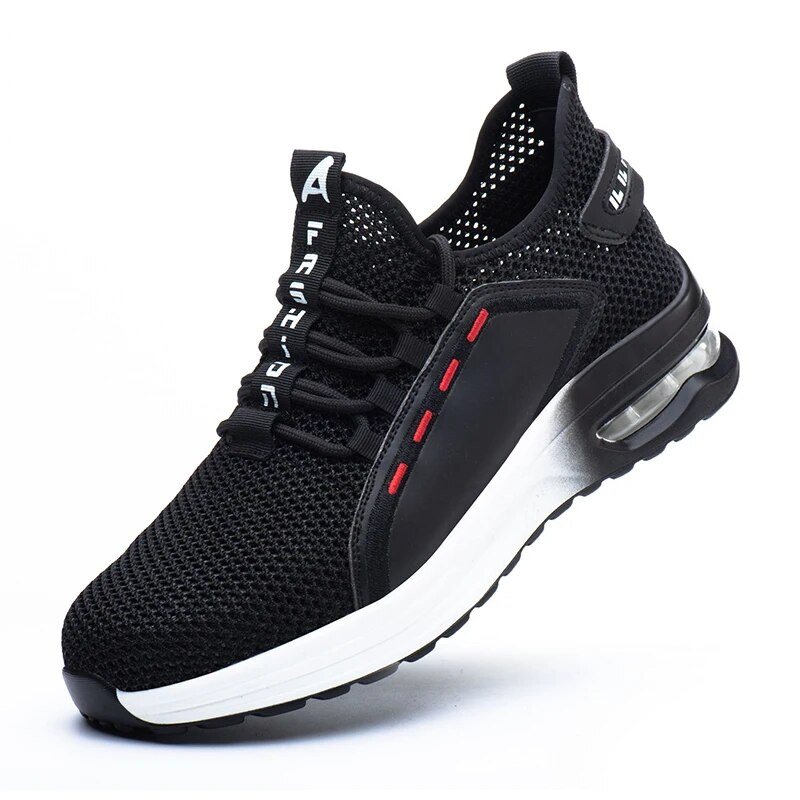 Zapatos ortopédicos ultraligeros, transpirables, con punta de acero y antideslizantes