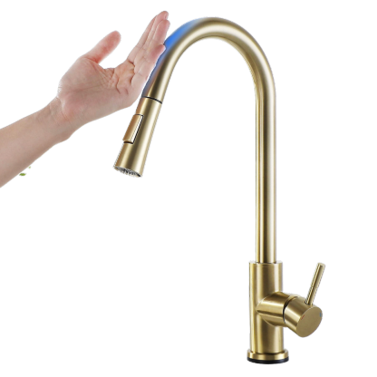 Grifo de cocina flexible con sensor