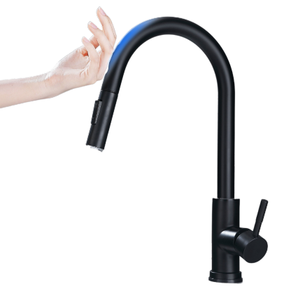 Grifo de cocina flexible con sensor