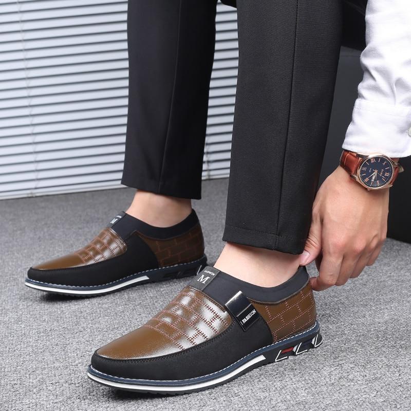Zapatos de cuero transpirables formales de negocios para hombres