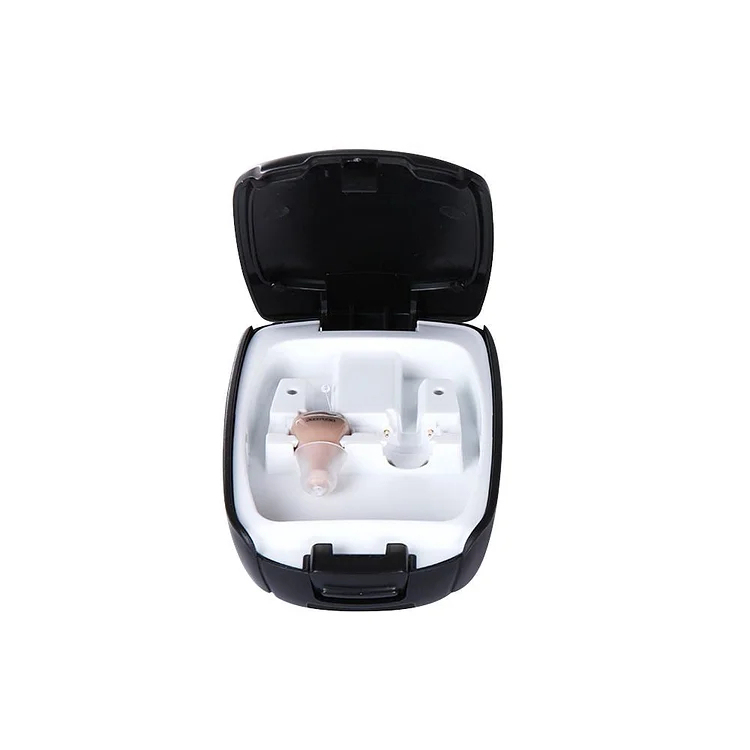 Audífonos con amplificador de sonido en el oído recargables e invisibles