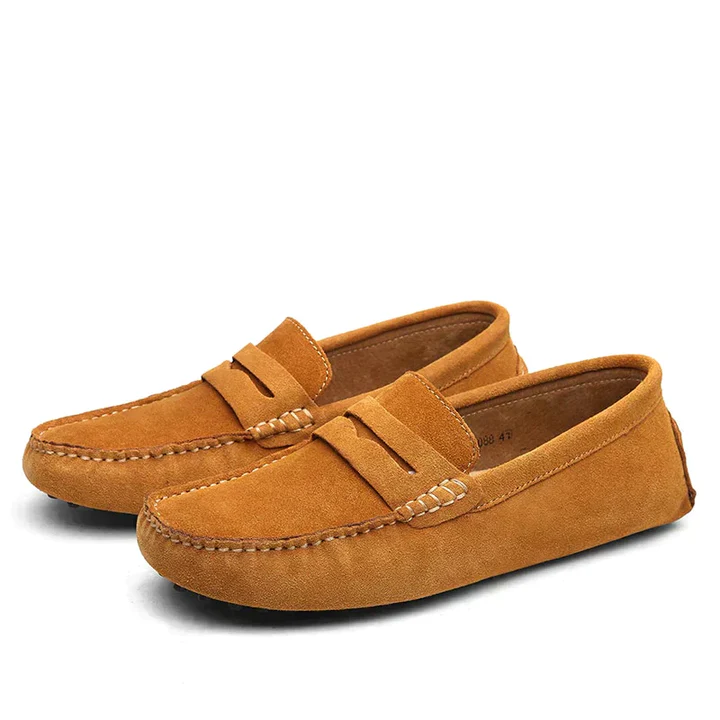 Mocasines casuales de cuero para hombre, estilo mocasín, estilo mocasín